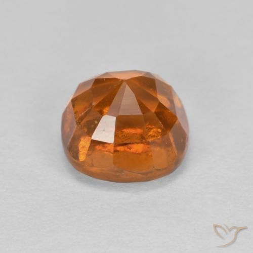 Hessonite Garnet Gemstone in 6 x 6 mm (calibrated) Size for Sale, Hessonite Garnet Stone in Deep Orange Color
