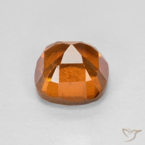 Hessonite Garnet Gemstone in 6 x 6 mm (calibrated) Size for Sale, Hessonite Garnet Stone in Medium-Dark Orange Color