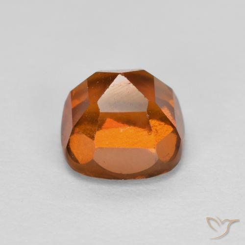 Hessonite Garnet Gemstone in 6 x 6 mm (calibrated) Size for Sale, Hessonite Garnet Stone in Amber Orange Color