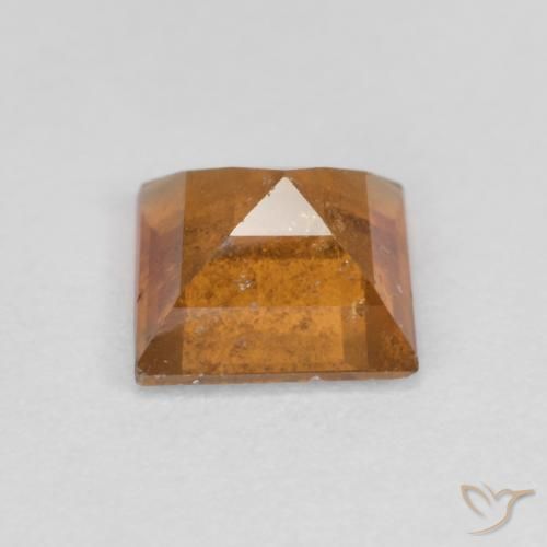 Hessonite Garnet Gemstone in 6 x 6 mm (calibrated) Size for Sale, Hessonite Garnet Stone in Deep Orange Color