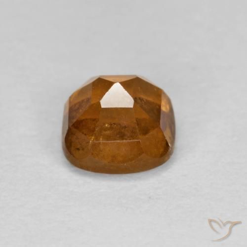 Hessonite Garnet Gemstone in 5 x 5 mm (calibrated) Size for Sale, Hessonite Garnet Stone in Deep Orange Color
