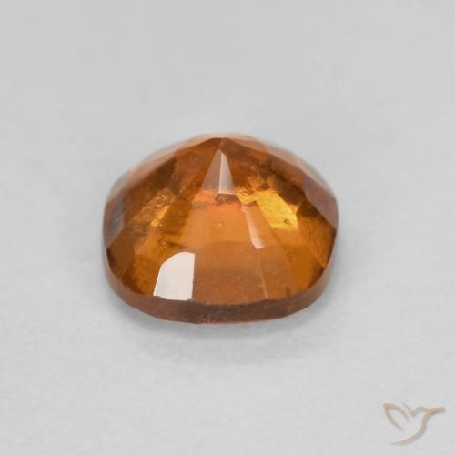 Hessonite Garnet Gemstone in 5.2 x 5.2 mm Size for Sale, Hessonite Garnet Stone in Bright Orange Color