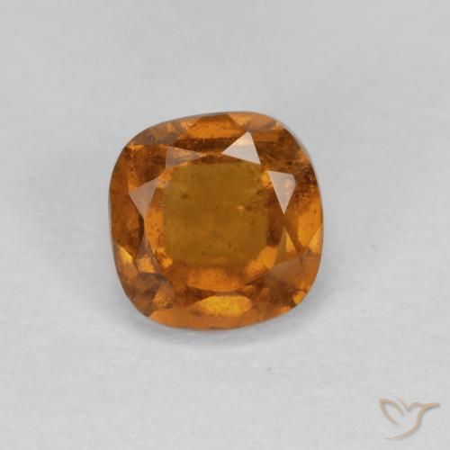 0.95 ct Orange Hessonite Garnet Stone, Natural Hessonite Garnet in Cushion-Cut Shape for Sale