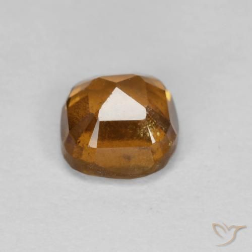 Hessonite Garnet Gemstone in 5.3 x 5.1 mm Size for Sale, Hessonite Garnet Stone in Medium Orange Color