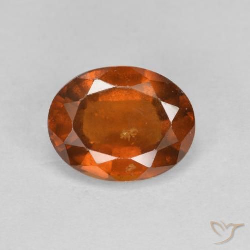2.33ct Natural Deep Orange Hessonite Garnet, Oval, VS-SI