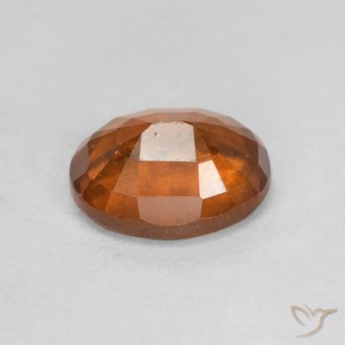 Hessonite Garnet Gemstone in 9 x 7 mm (calibrated) Size for Sale, Hessonite Garnet Stone in Deep Orange Color