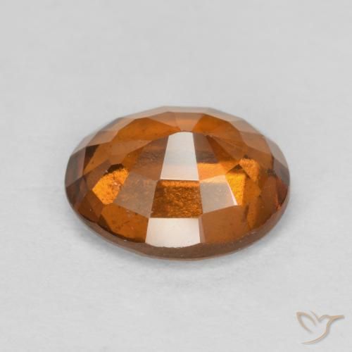 Hessonite Garnet Gemstone in 9 x 7 mm (calibrated) Size for Sale, Hessonite Garnet Stone in Amber Orange Color