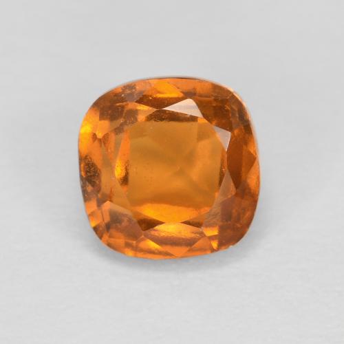 Medium Orange Hessonite Garnet Gem - 1ct Cushion-Cut (ID: 594719)