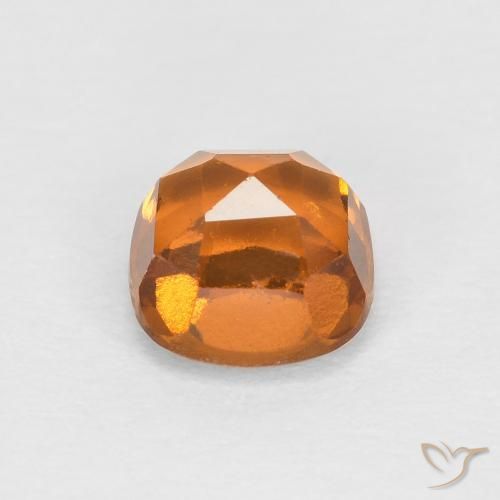 Hessonite Garnet Gemstone in 5 x 5 mm (calibrated) Size for Sale, Hessonite Garnet Stone in Medium Orange Color