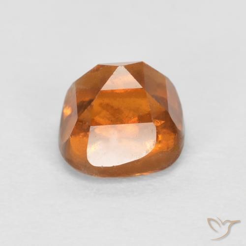 Hessonite Garnet Gemstone in 5 x 5 mm (calibrated) Size for Sale, Hessonite Garnet Stone in Medium-Dark Orange Color