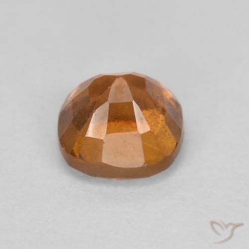 Hessonite Garnet Gemstone in 5.3 x 5.3 mm Size for Sale, Hessonite Garnet Stone in Yellowish Orange Color
