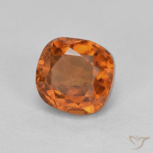 1.05 ct Orange Hessonite Garnet Stone, Natural Hessonite Garnet in Cushion-Cut Shape for Sale