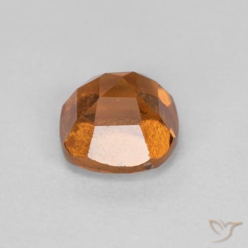 Hessonite Garnet Gemstone in 5 x 5 mm (calibrated) Size for Sale, Hessonite Garnet Stone in Medium-Dark Orange Color