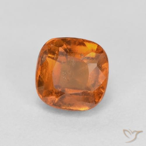 1.02 ct Orange Hessonite Garnet Stone, Natural Hessonite Garnet in Cushion-Cut Shape for Sale