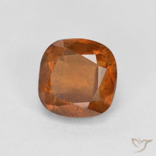 0.94 ct Orange Hessonite Garnet Stone, Natural Hessonite Garnet in Cushion-Cut Shape for Sale