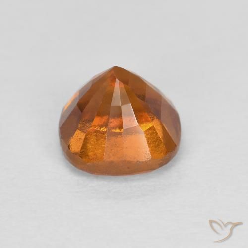 Hessonite Garnet Gemstone in 5 x 5 mm (calibrated) Size for Sale, Hessonite Garnet Stone in Deep Orange Color