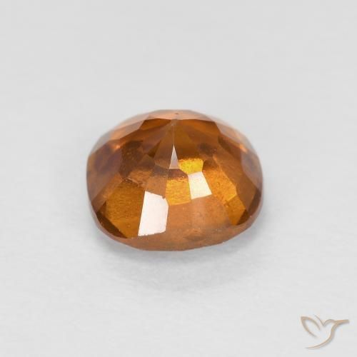 Hessonite Garnet Gemstone in 5 x 5 mm (calibrated) Size for Sale, Hessonite Garnet Stone in Yellowish Orange Color