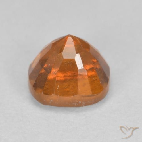 Hessonite Garnet Gemstone in 5.2 x 5.2 mm Size for Sale, Hessonite Garnet Stone in Medium Orange Color