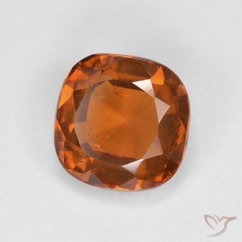 1.79ct Natural Medium-Dark Orange Hessonite Garnet, Cushion, VS-SI