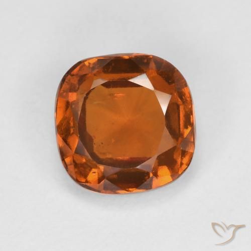 1.79 ct Orange Hessonite Garnet Stone, Natural Hessonite Garnet in Cushion-Cut Shape for Sale