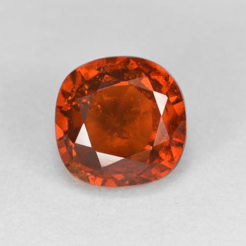 1.52 ct Orange Hessonite Garnet Stone, Natural Hessonite Garnet in Cushion-Cut Shape for Sale