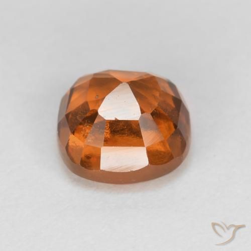 Hessonite Garnet Gemstone in 6 x 6 mm (calibrated) Size for Sale, Hessonite Garnet Stone in Medium Orange Color