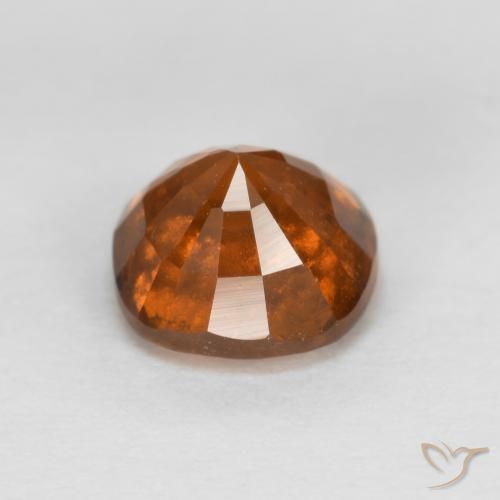 Hessonite Garnet Gemstone in 6 x 6 mm (calibrated) Size for Sale, Hessonite Garnet Stone in Medium Orange Color