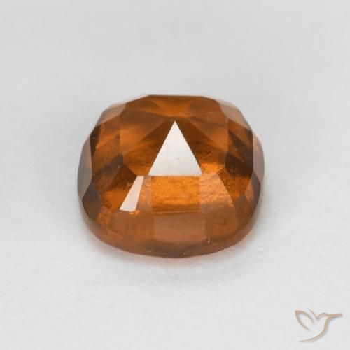 Hessonite Garnet Gemstone in 6 x 6 mm (calibrated) Size for Sale, Hessonite Garnet Stone in Medium-Dark Orange Color