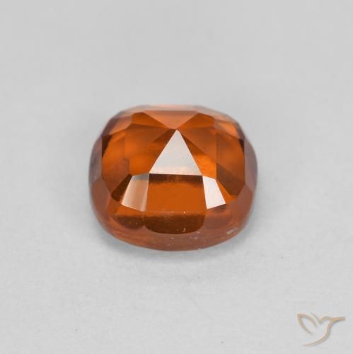 Hessonite Garnet Gemstone in 6 x 6 mm (calibrated) Size for Sale, Hessonite Garnet Stone in Amber Orange Color