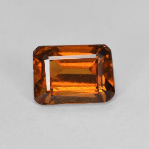 1.51 ct Orange Hessonite Garnet Gemstone, Hessonite Garnet Gem in Octagon Step Cut Shape for Sale.