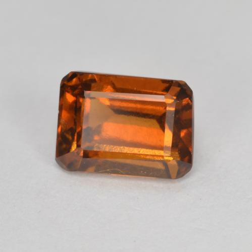 1.51 ct Orange Hessonite Garnet Stone, Natural Hessonite Garnet in Octagon Step Cut Shape for Sale