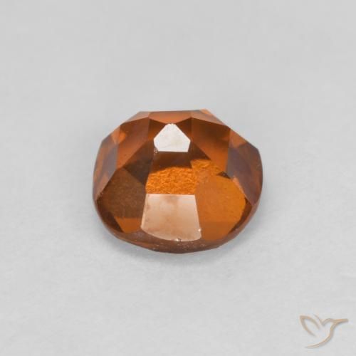 Hessonite Garnet Gemstone in 6 x 6 mm (calibrated) Size for Sale, Hessonite Garnet Stone in Deep Orange Color