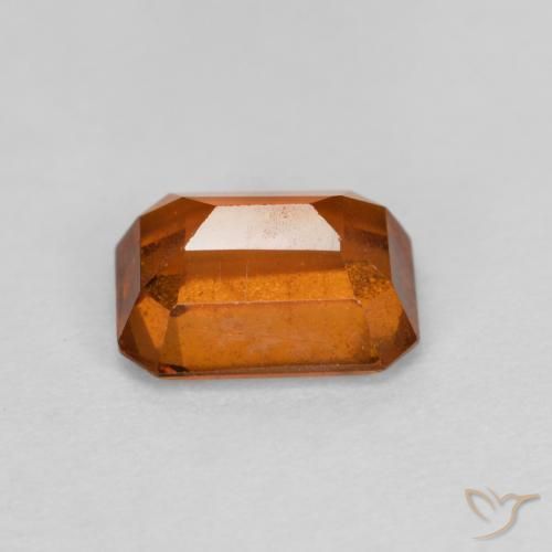 Hessonite Garnet Gemstone in 7 x 5 mm (calibrated) Size for Sale, Hessonite Garnet Stone in Medium-Dark Orange Color