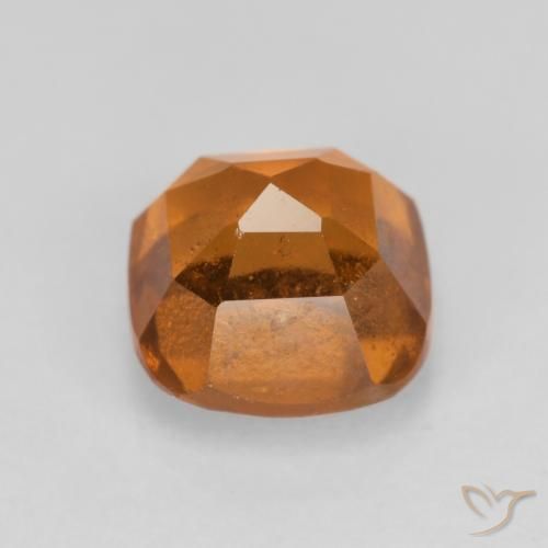 Hessonite Garnet Gemstone in 6 x 6 mm (calibrated) Size for Sale, Hessonite Garnet Stone in Yellowish Orange Color