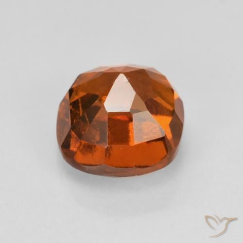 Hessonite Garnet Gemstone in 6 x 6 mm (calibrated) Size for Sale, Hessonite Garnet Stone in Dark Orange Color