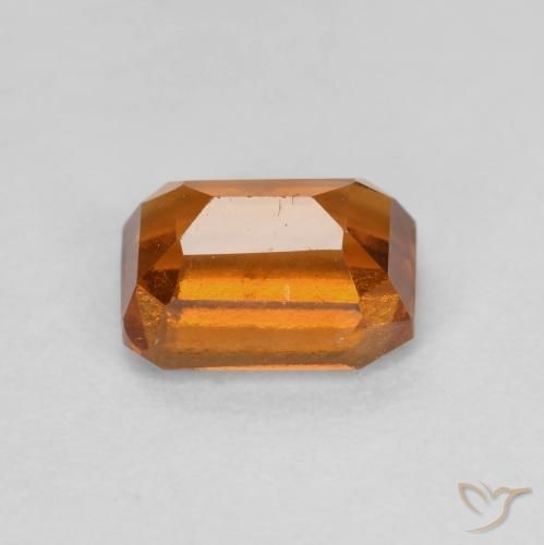 Hessonite Garnet Gemstone in 7 x 5 mm (calibrated) Size for Sale, Hessonite Garnet Stone in Medium-Dark Orange Color