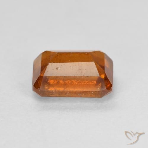 Hessonite Garnet Gemstone in 7 x 5 mm (calibrated) Size for Sale, Hessonite Garnet Stone in Medium-Dark Orange Color