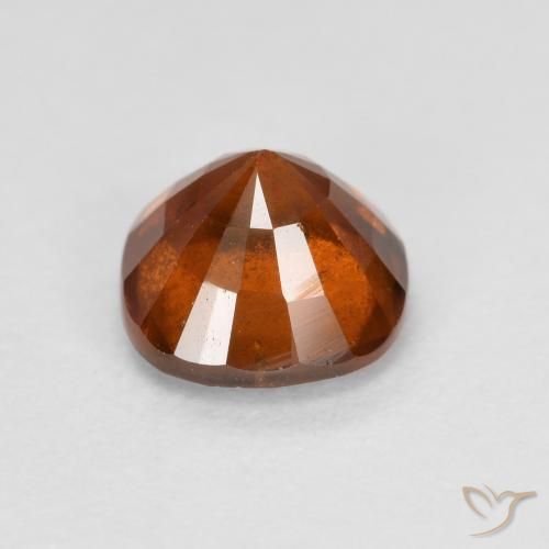 Hessonite Garnet Gemstone in 6 x 6 mm (calibrated) Size for Sale, Hessonite Garnet Stone in Dark Orange Color