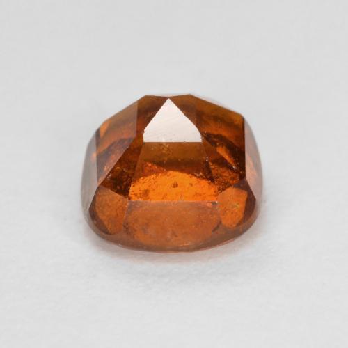 Hessonite Garnet Gemstone in 6.1 x 6 mm Size for Sale, Hessonite Garnet Stone in Amber Orange Color