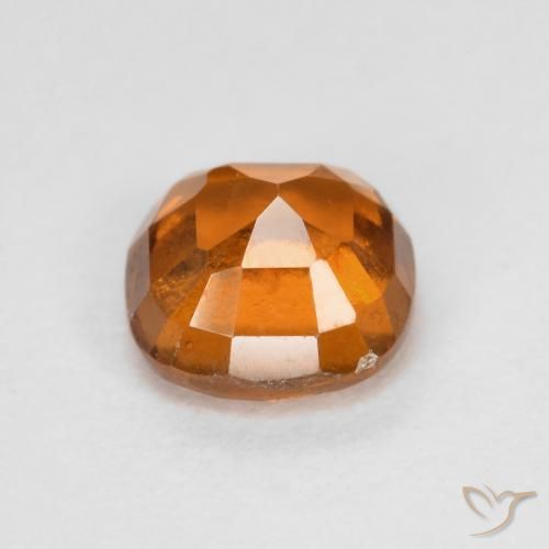 Hessonite Garnet Gemstone in 6 x 6 mm (calibrated) Size for Sale, Hessonite Garnet Stone in Fire Orange Color