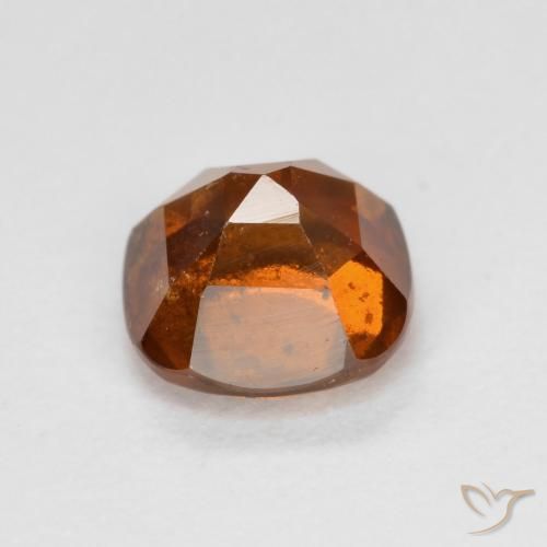 Hessonite Garnet Gemstone in 6 x 6 mm (calibrated) Size for Sale, Hessonite Garnet Stone in Deep Orange Color