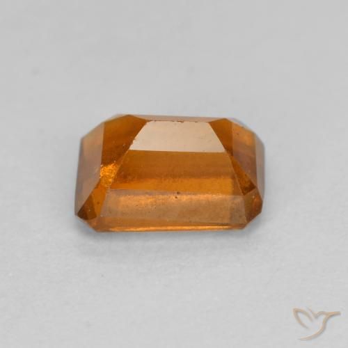 Hessonite Garnet Gemstone in 7 x 5 mm (calibrated) Size for Sale, Hessonite Garnet Stone in Medium-Dark Orange Color