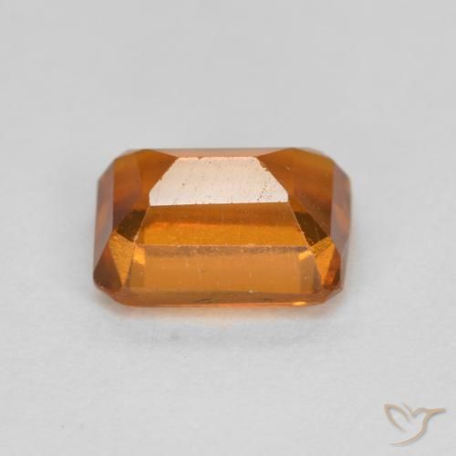 Hessonite Garnet Gemstone in 7 x 5 mm (calibrated) Size for Sale, Hessonite Garnet Stone in Medium-Dark Orange Color