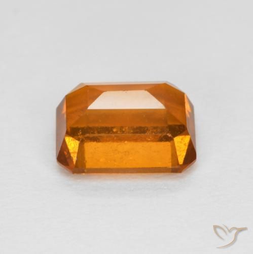 Hessonite Garnet Gemstone in 7 x 5 mm (calibrated) Size for Sale, Hessonite Garnet Stone in Yellowish Orange Color