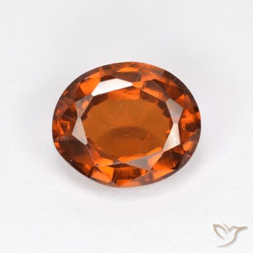 2.23ct Natural Amber Orange Hessonite Garnet, Oval, VS-SI