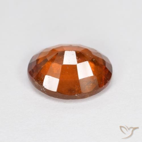 Hessonite Garnet Gemstone in 7.9 x 782 mm Size for Sale, Hessonite Garnet Stone in Amber Orange Color