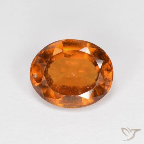 1.94ct Natural Medium-Dark Orange Hessonite Garnet, Oval, VS-SI