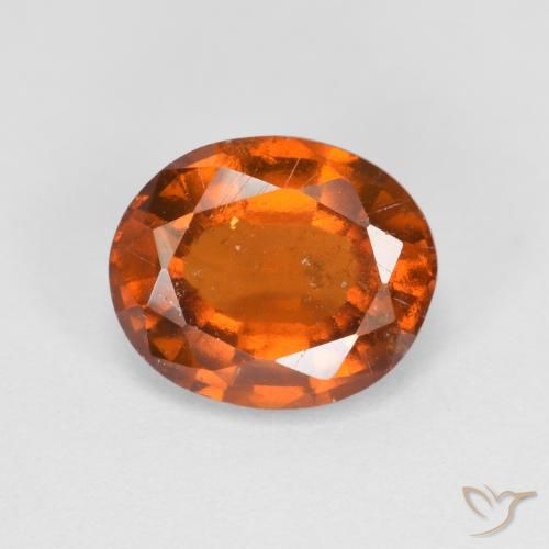 2.54ct Natural Medium Orange Hessonite Garnet, Oval, VS-SI