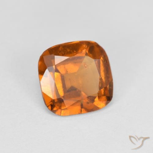1.40 ct Orange Hessonite Garnet Stone, Natural Hessonite Garnet in Cushion-Cut Shape for Sale
