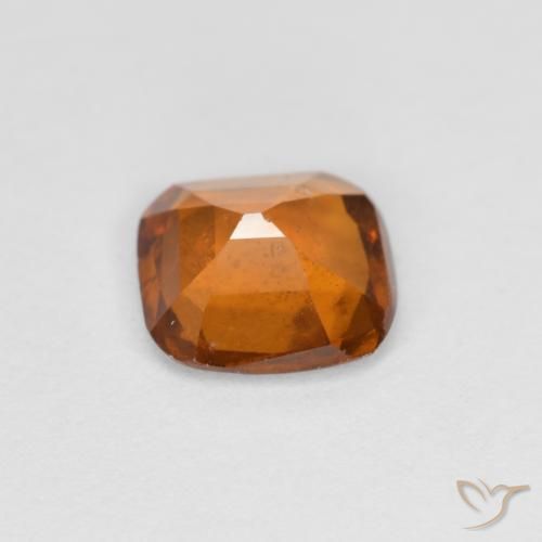 Hessonite Garnet Gemstone in 7 x 7 mm (calibrated) Size for Sale, Hessonite Garnet Stone in Medium Orange Color